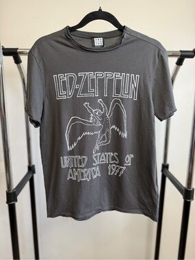 Amplified Led Zeppelin 1977 United States of America Graphic Band T-Shirt XS